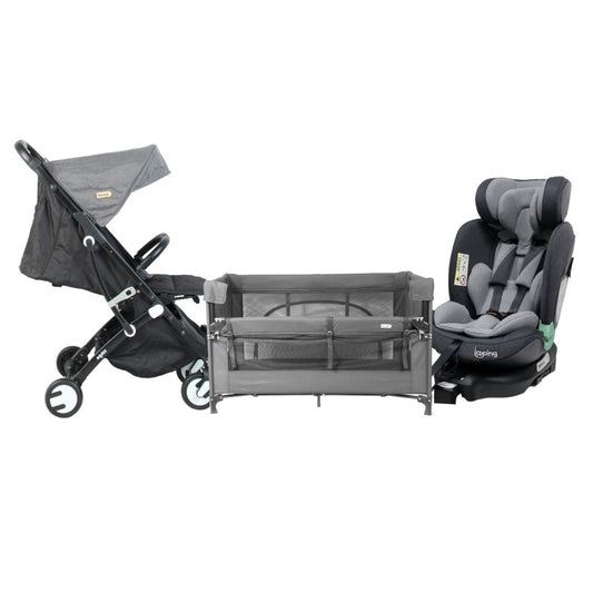 Bundle Squizz 3 Stroller + I-size 360 Carseat +Pack and Play