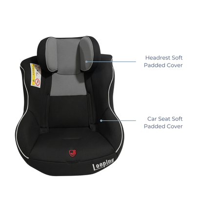 Rotative Car Seat Soft Padded Covers